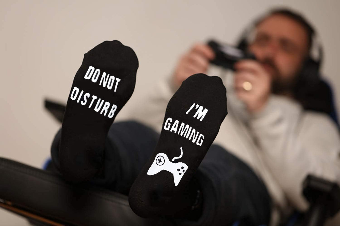 Unisex Cotton 'If U Can I'M Gaming' Socks - Funny Novelty Gamer Gift for Men and Women - Great for Christmas