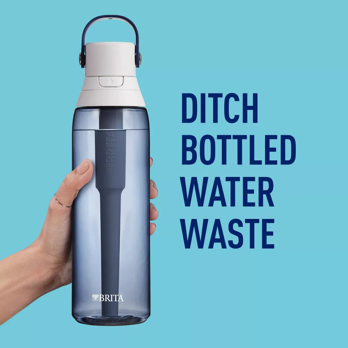 Brita Water Bottle Plastic Water Bottle with Water Filter