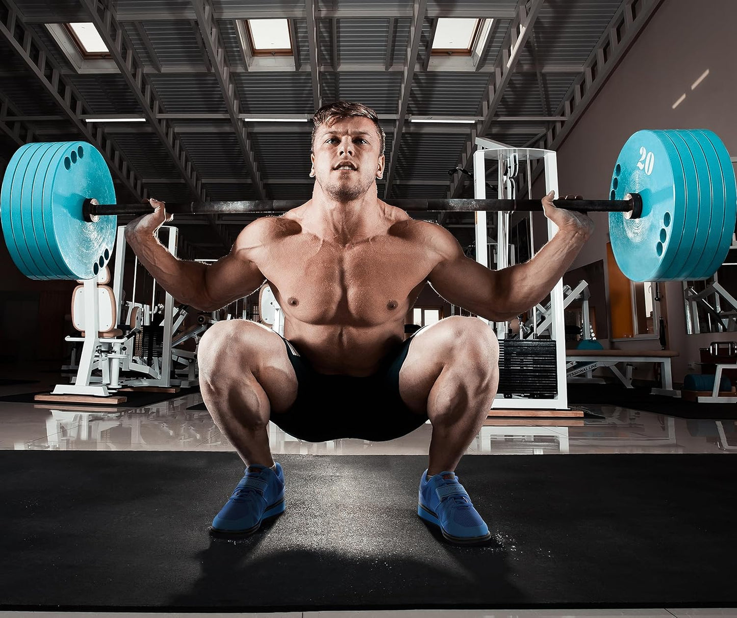 Men's Powerlifting Shoes for Heavy Weightlifting - MEGIN Squat Shoe