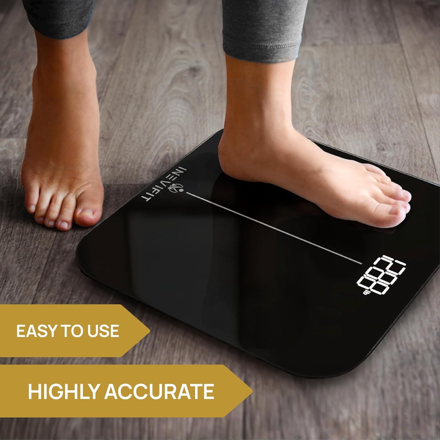 Premium Bathroom Scale, Highly Accurate Digital Bathroom Body Scale, Precisely Measures Weight up to 400 Lbs