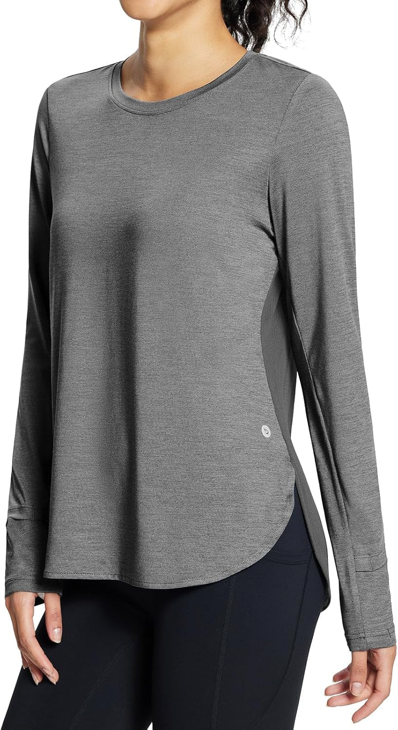 Long Sleeve Workout Tops for Women Running Athletic Shirts Active Quick Dry Lightweight Moisture Wicking