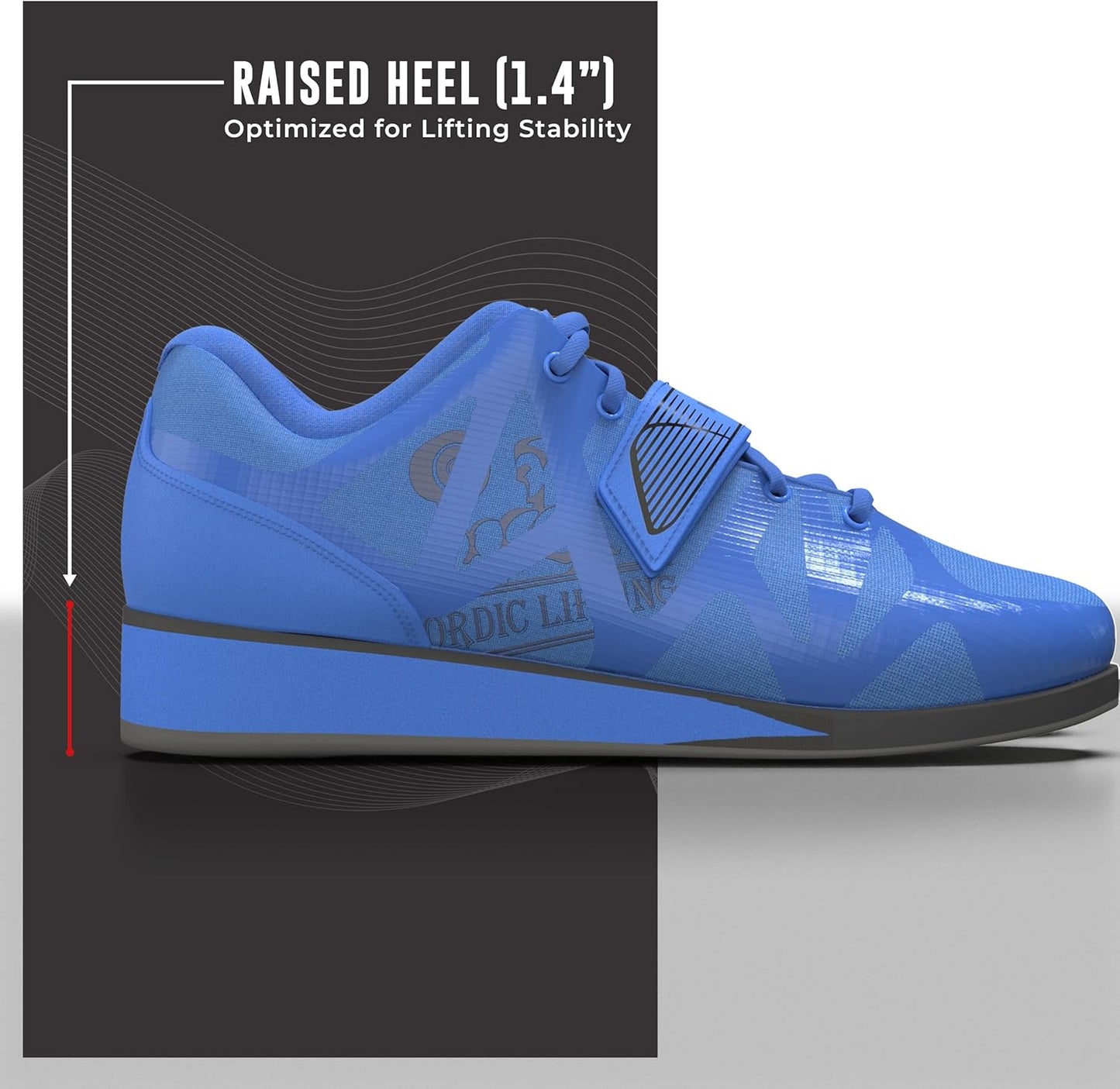 Men's Powerlifting Shoes for Heavy Weightlifting - MEGIN Squat Shoe