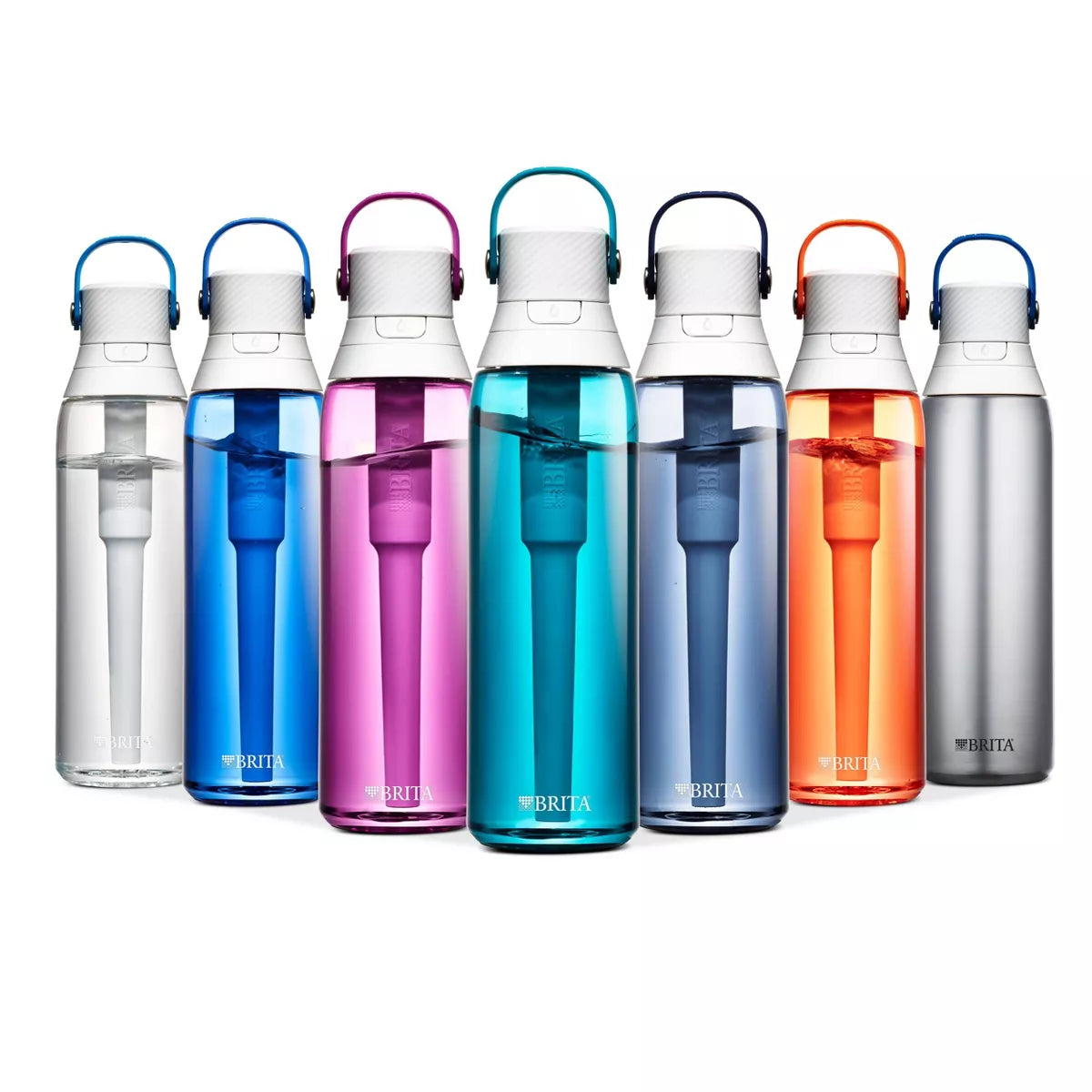 Brita Water Bottle Plastic Water Bottle with Water Filter
