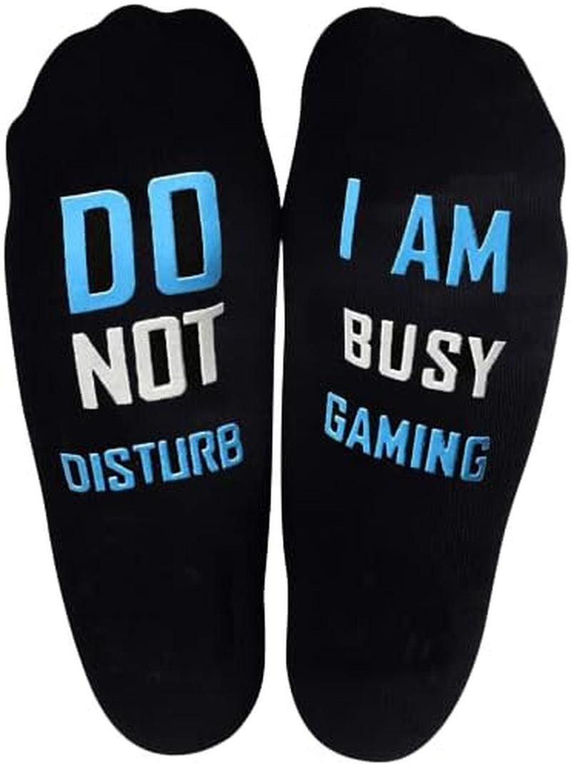 Unisex Cotton 'If U Can I'M Gaming' Socks - Funny Novelty Gamer Gift for Men and Women - Great for Christmas