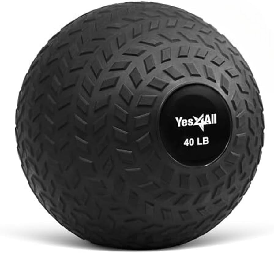 Slam Balls, 10-40Lb Medicine Ball Weight, Durable PVC Sand Filled Workout Dynamic Medicine Ball for Core Strengthen