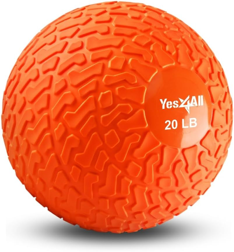 Slam Balls, 10-40Lb Medicine Ball Weight, Durable PVC Sand Filled Workout Dynamic Medicine Ball for Core Strengthen
