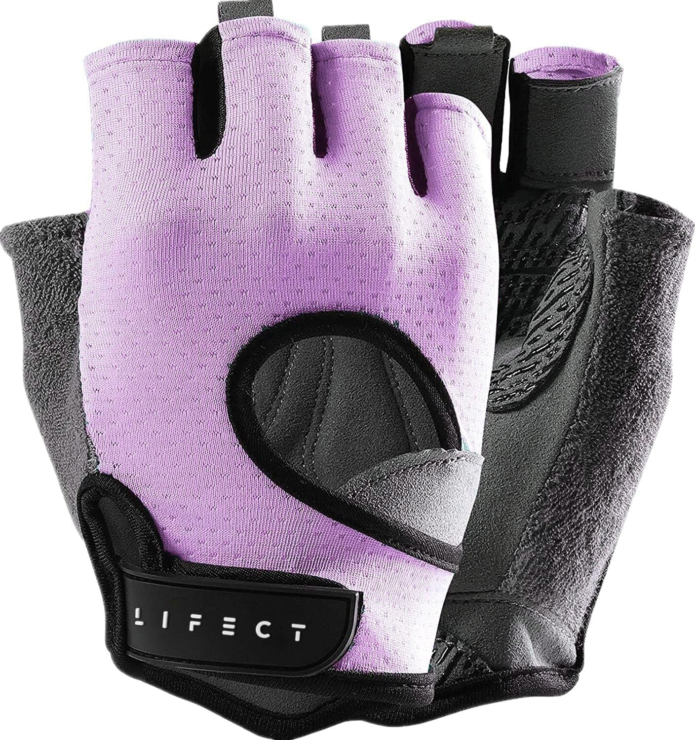 Freedom Workout Gloves, Knuckle Weight Lifting Shorty Fingerless Gloves with Curved Open Back, for Powerlifting, Gym, Women and Men