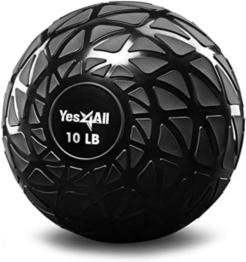 Slam Balls, 10-40Lb Medicine Ball Weight, Durable PVC Sand Filled Workout Dynamic Medicine Ball for Core Strengthen