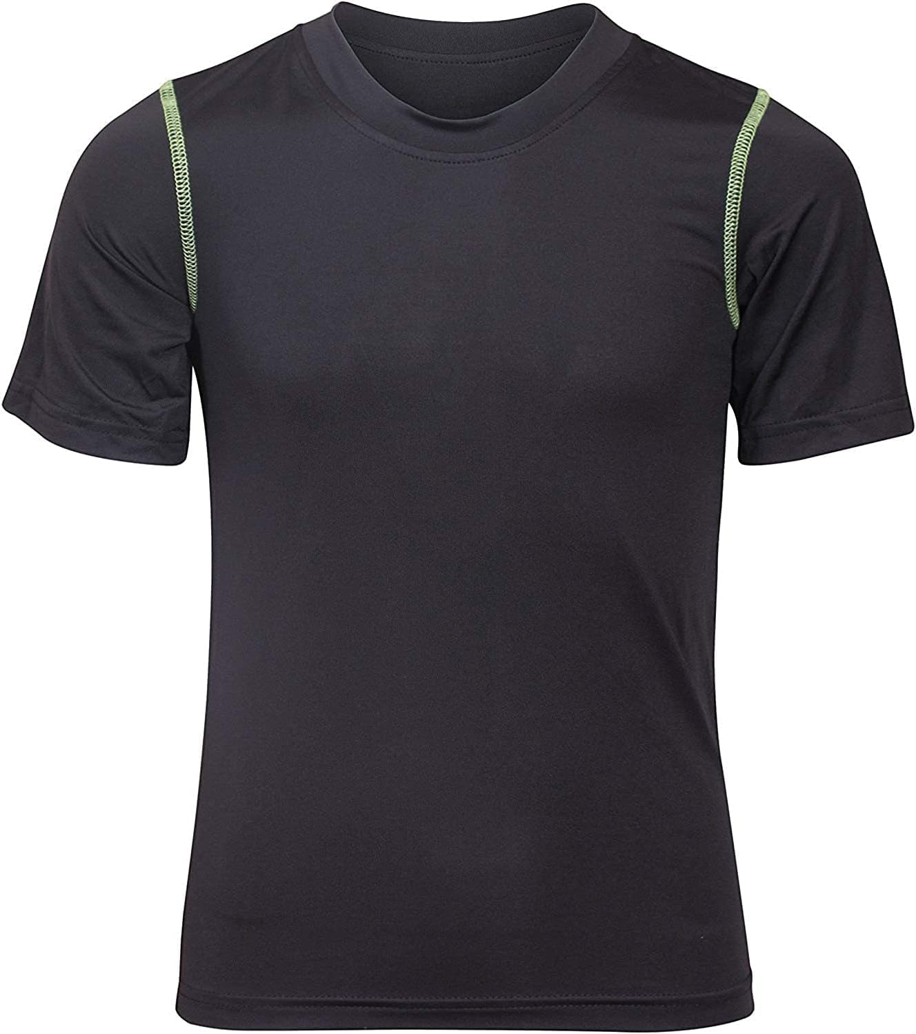 Boys Youth Dry Fit T-Shirt Set - 4 Pack of Performance Short Sleeve Active Tees for Ages 4-18 in Vibrant Colors