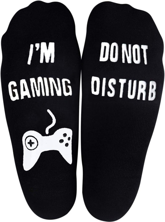 Unisex Cotton 'If U Can I'M Gaming' Socks - Funny Novelty Gamer Gift for Men and Women - Great for Christmas